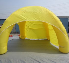 Tent1-308 Tenda gonfiabile gialla a cupola pubblicitaria
