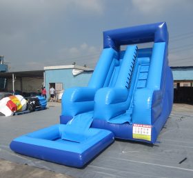 T8-1114 Blue Giant Inflatable Water Slides