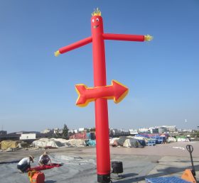 D2-36 Aerial Dancer gonfiabile Red Tube Man Pubblicità