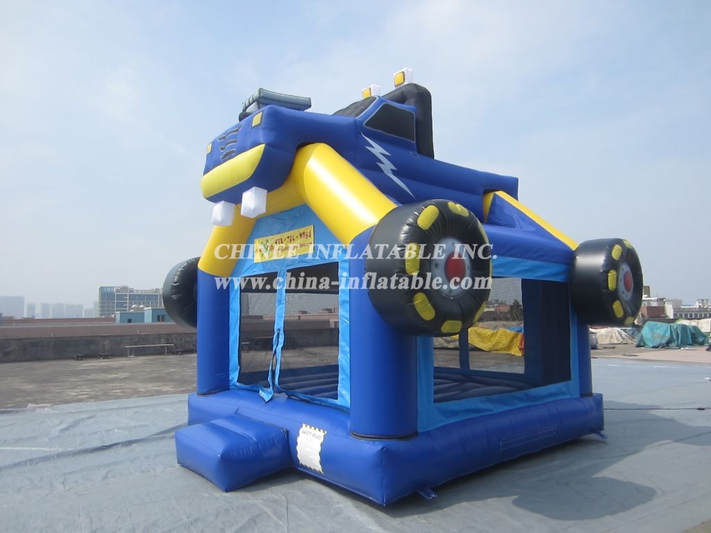 T2-1148 Monster Trucks Inflatable Bouncer