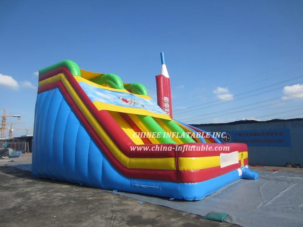 T8-985 Giant Inflatable Slide Rocket Space Slide For Kids Adults