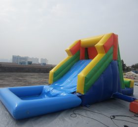 T8-1104 Classic Giant Inflatable Slides With Water Pool