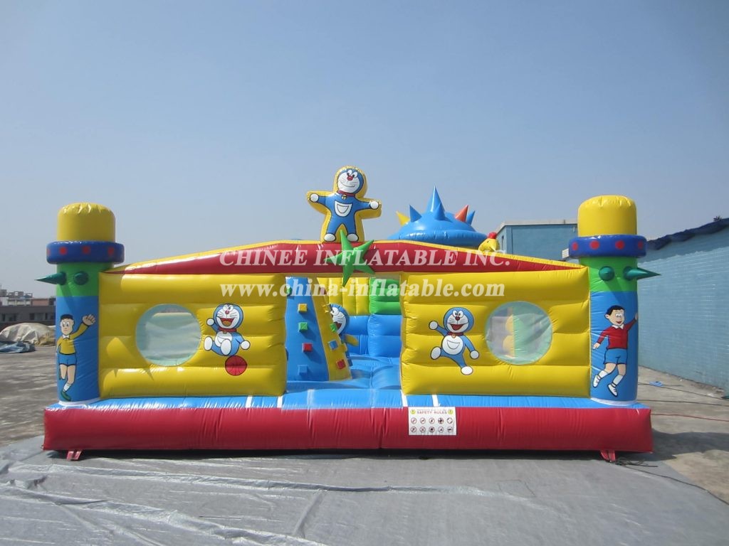 T6-355 Doraemon Giant Inflatable Amusing Park Ground Gamd For Kids