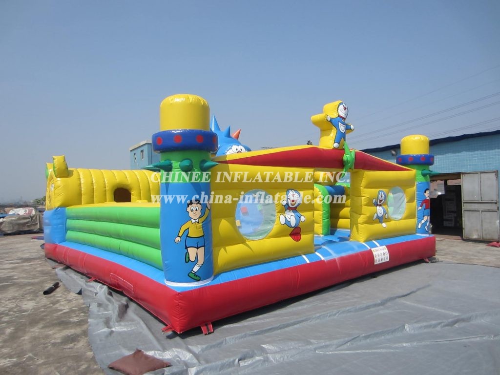 T6-355 Doraemon Giant Inflatable Amusing Park Ground Gamd For Kids