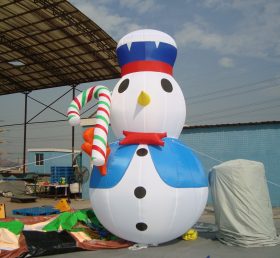 C1-167 Pupazzo di neve gonfiabile di Natale con bastone di caramella