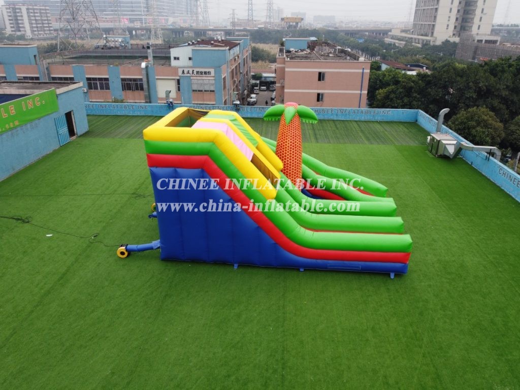 T8-348 Jungle Theme Inflatable Dry Slides