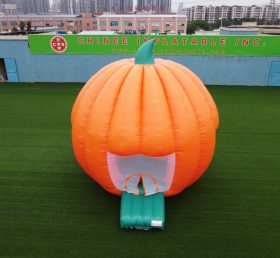 T4-34 Funny giant inflatable pumpkin bouncer /halloween inflatable jumping castle with blower for kids