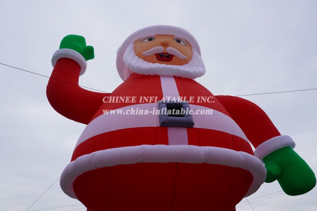 C1-114 10M Height Outdoor Giant Inflatable Christmas Santa Claus Decoration
