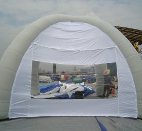Tent1-324 Tenda gonfiabile a cupola pubblicitaria bianca