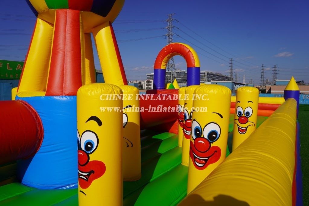 T6-126 Giant Inflatable Park Commercial Inflatable Fun City Obstacle Courses