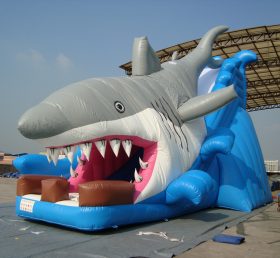 T8-1032 Shark Giant Inflatable Slide for...
