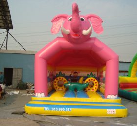 T2-398 Trampolino gonfiabile elefante rosa
