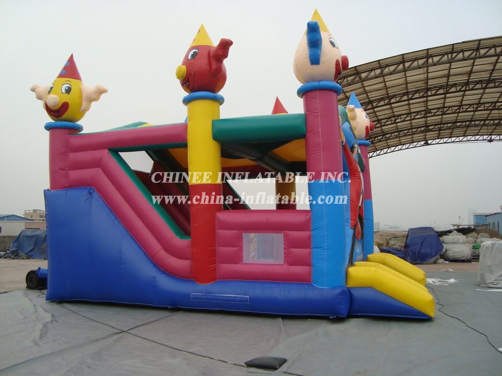 T2-761 inflatable happy Clown amusing park bouncer playground for kids