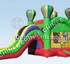 T5-169 Scivolo gonfiabile a palloncino colorato combinato casa gonfiabile