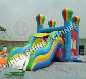 T5-182 color balloon inflatable combo slide