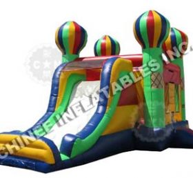 T5-194 color balloon inflatable combo slide