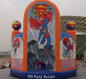 T2-2294 Trampolino gonfiabile Superman Superhero