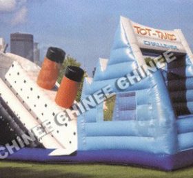 T8-137 Titanic Gonfiabili Dry Slide trampolino gioco combinato