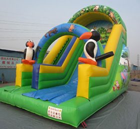T8-1414 Zoo Theme Inflatable Slide