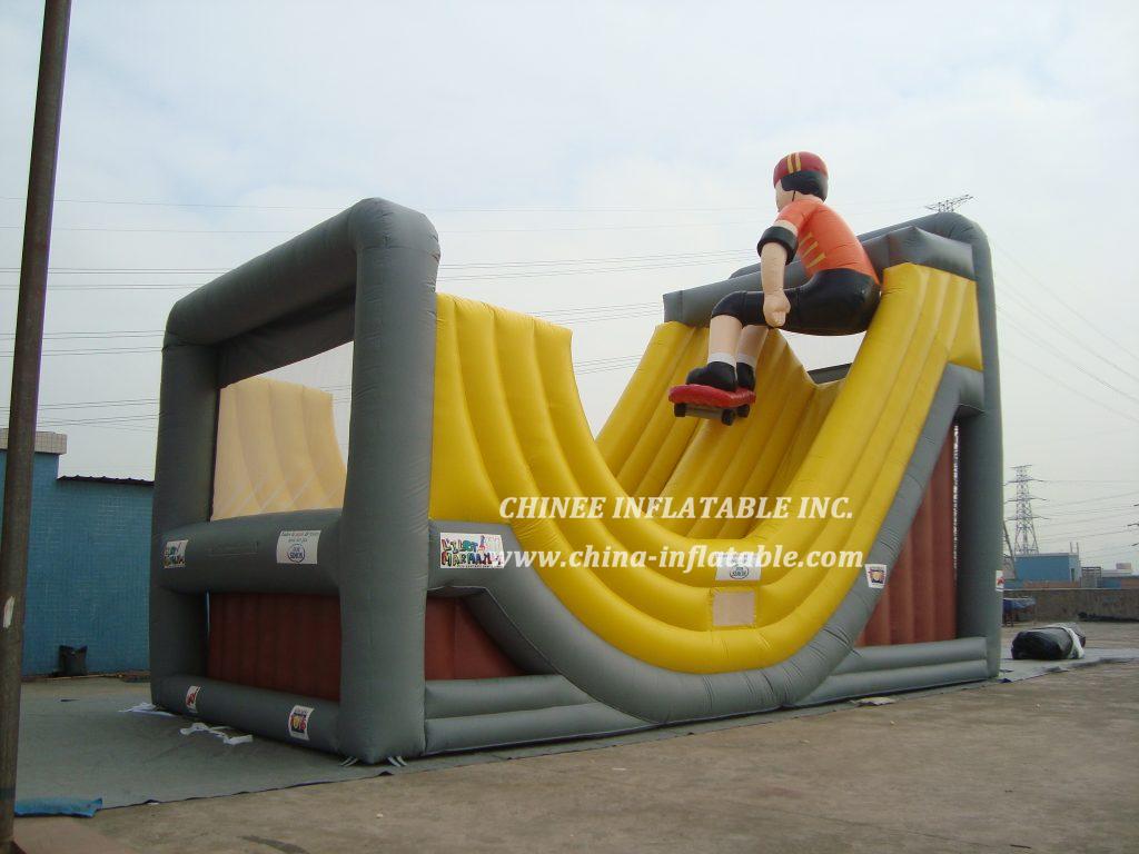 T8-160 The Boy Skating Inflatable Slide Giant Slide