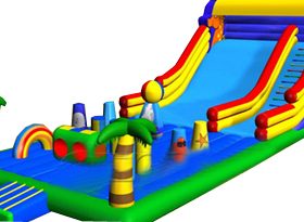 T8-307 Giant Obstacle Inflatable Dry Sli...