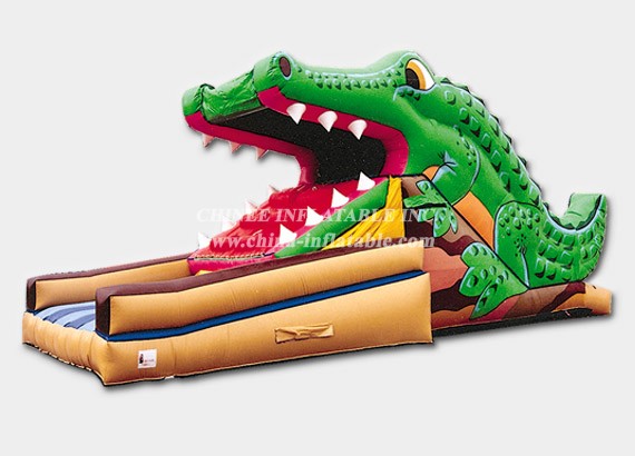 T8-386 Crocodile Inflatable Slide For Kid Adult