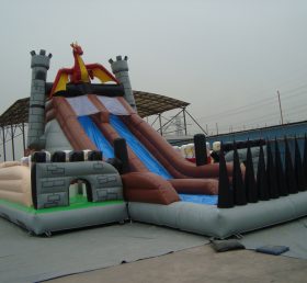 T8-1089 Dinosaur inflatable slide