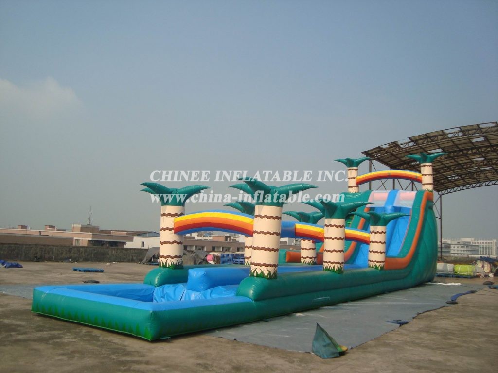 T8-527 Giant Jungle Themed Inflatable Water Slide