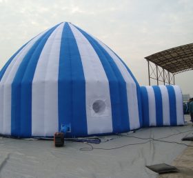 Tent1-30 Tenda gonfiabile blu e bianca