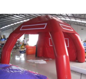 Tent1-318 Tenda gonfiabile a cupola pubblicitaria rossa