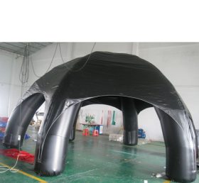 Tent1-321 Tenda gonfiabile a cupola pubblicitaria nera