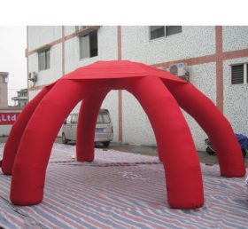 Tent1-323 Tenda gonfiabile a cupola pubblicitaria rossa