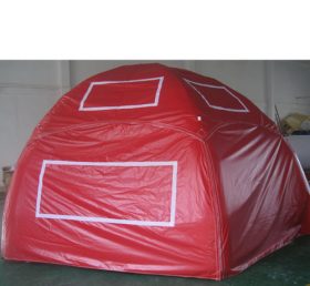 Tent1-333 Tenda gonfiabile a cupola pubblicitaria rossa