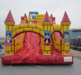 T8-775 Disney Kids Gonfiabili Jumping Castle Dry Slide
