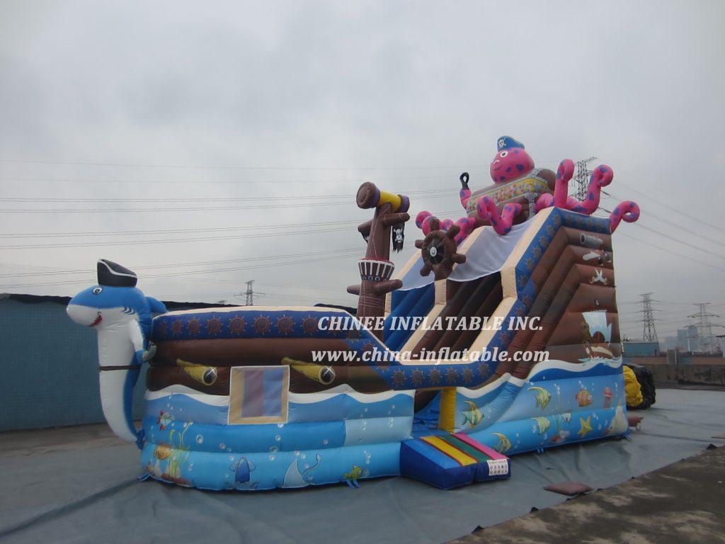 T8-1481 Pirates Inflatable Slide