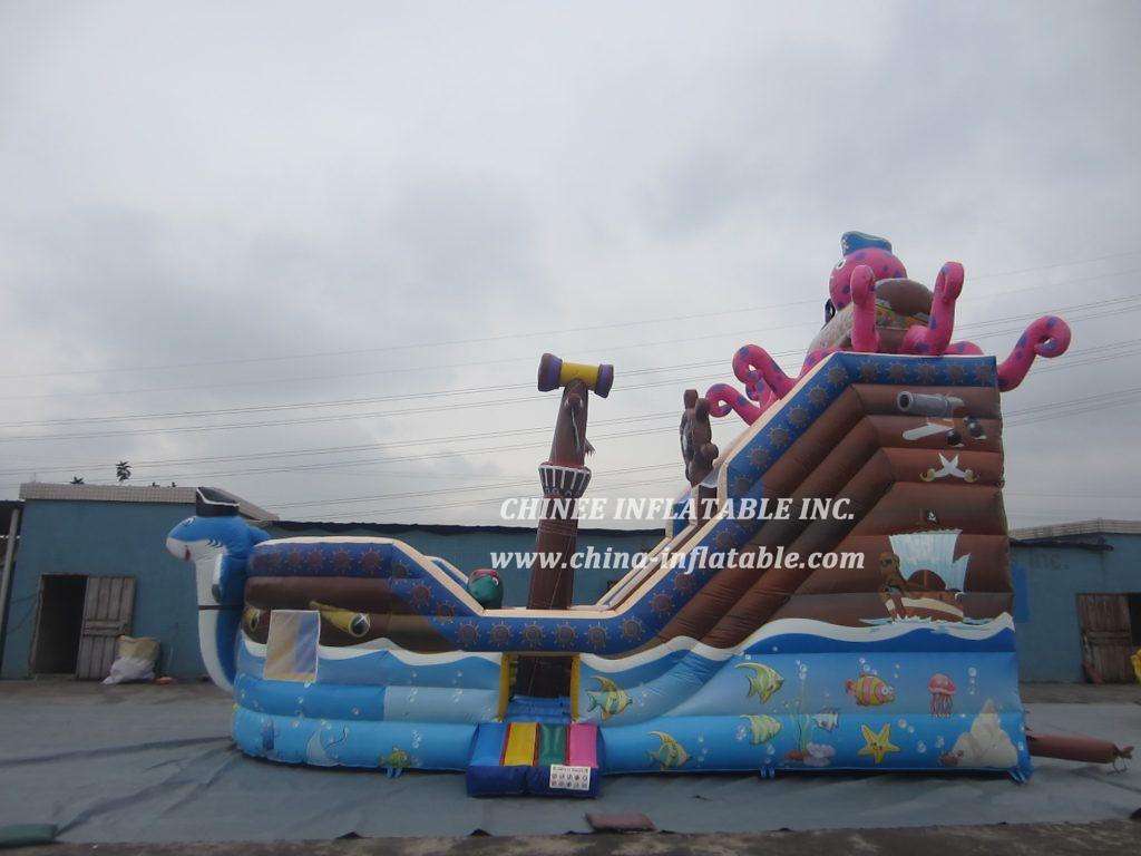 T8-1481 Pirates Inflatable Slide