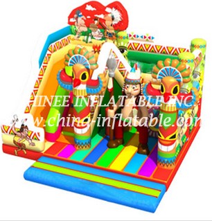 T2-3291 American Indian Jumping Castle