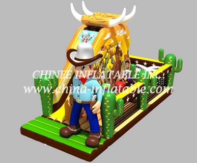 T2-3311 Western Cowboys Inflatable Bouncer