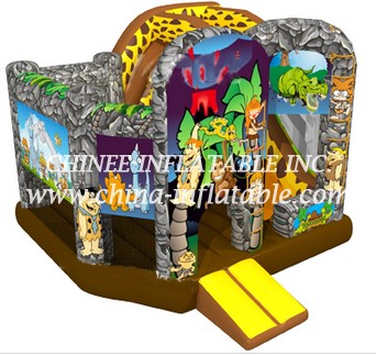 T2-3322 The Flintstones Bouncy Castle With Slide