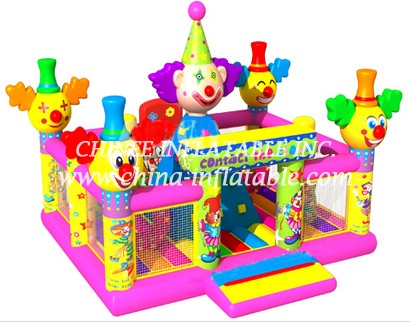 T2-3325 Clown Bouncy Castle