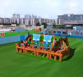 T6-457 Giungla Tema Giant Gonfiabili Parco giochi per bambini
