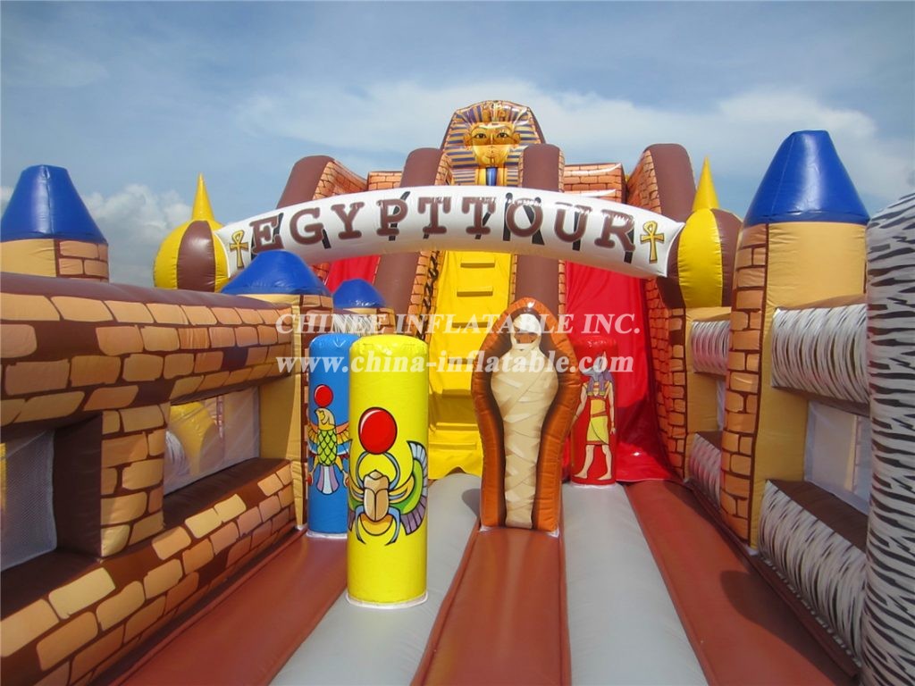 T6-459 High Quality Popular Egypt Jumping Castle With Slides