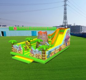 T6-507 Parco giochi gonfiabili per bambini giganti a tema giungla