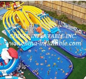 Pool2-574 Giant Inflatable Water Pool Pa...