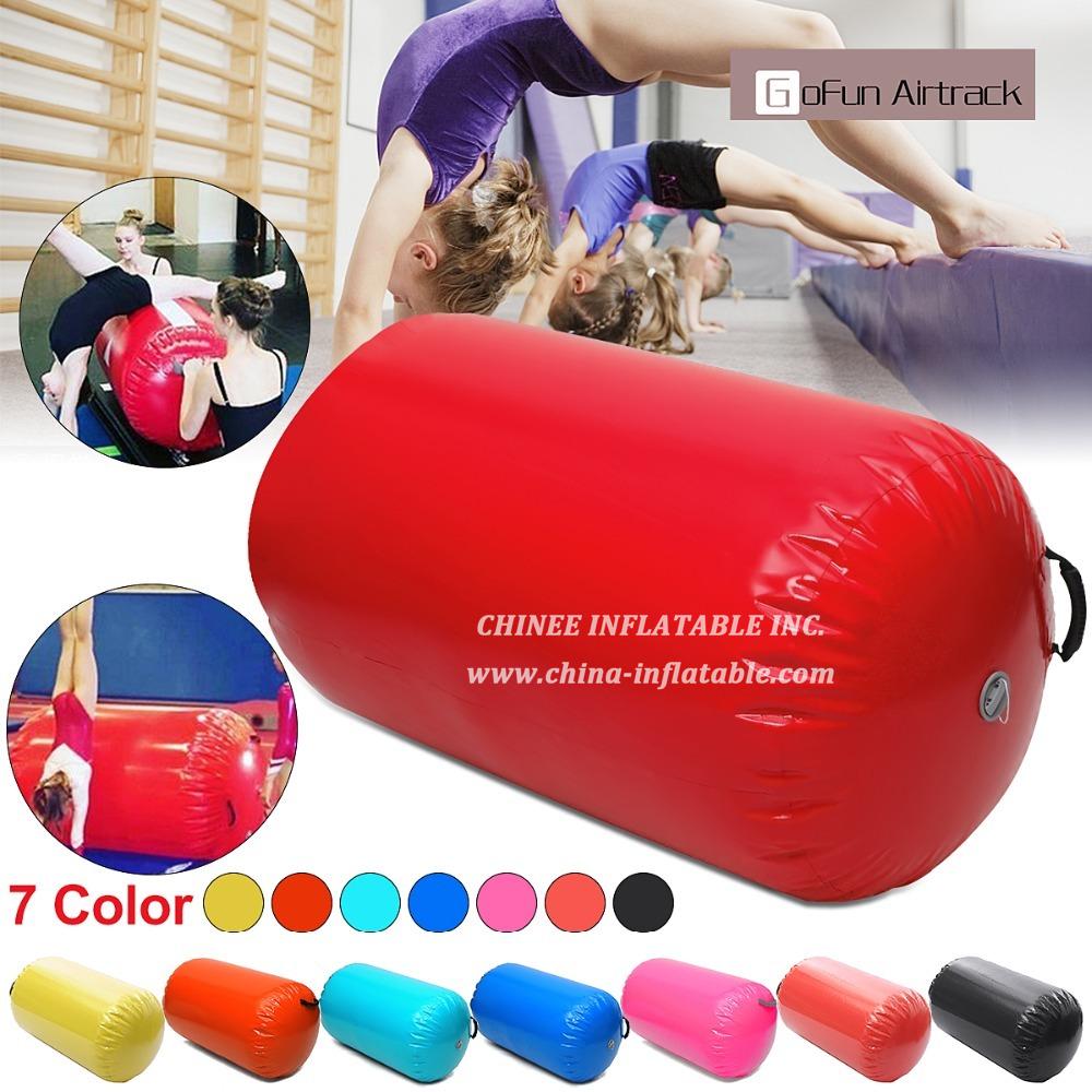 AT1-022 Inflatable Bouncer Juegos Inflables 100X60Cm Fitness Inflatable Air Roller Home Large Yoga Gymnastics Cylinder Gym Mat Beam Hot