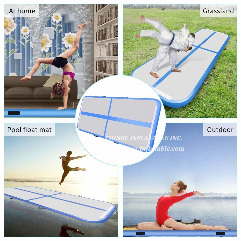 AT1-043 Inflatable Gymnastics Airtrack Floor Tumbling Air Track For Kids Adult One Free Electronic Pump