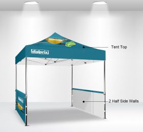 F2-2 Tenda pieghevole 10 x 10 2 mezza parete laterale/tenda pubblicitaria