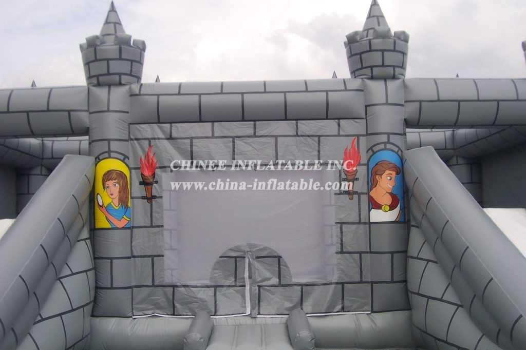 IC1-001 Inflatable Grey Castle Bouncer For Adult Kids