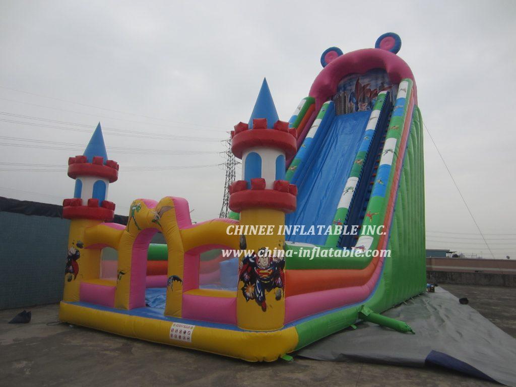 GS1-001 Superman Superhero Inflatable Slide