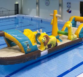 WG1-042 Leone e la giraffa gonfiabile galleggiante sport acquatici parco giochi piscina